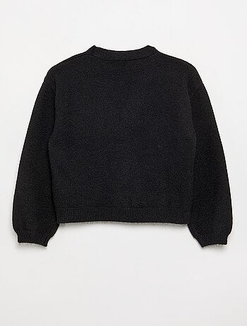 Maglione in maglia con apertura a nodi