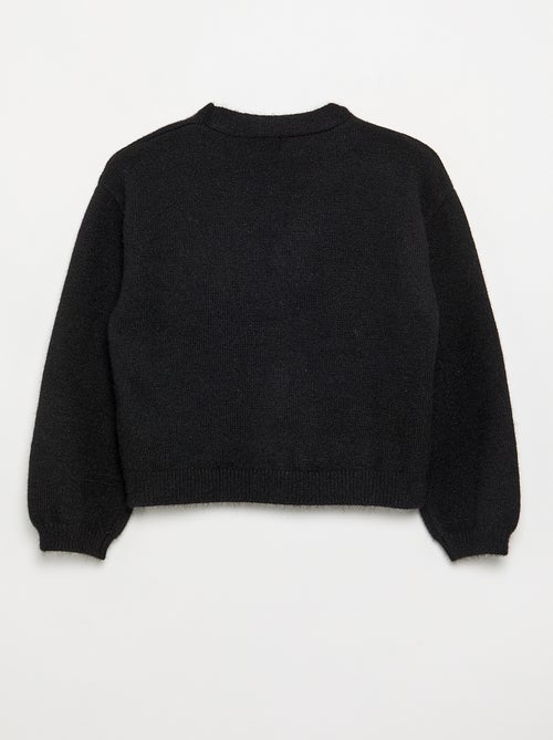 Maglione in maglia con apertura a nodi - Kiabi