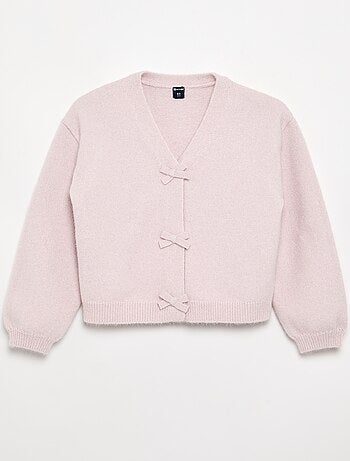 Maglione in maglia con apertura a nodi