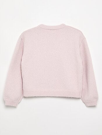 Maglione in maglia con apertura a nodi