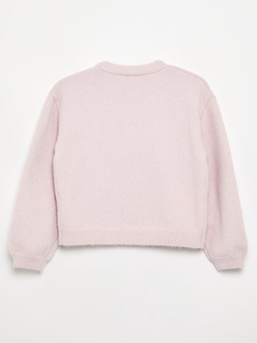 Maglione in maglia con apertura a nodi - Kiabi