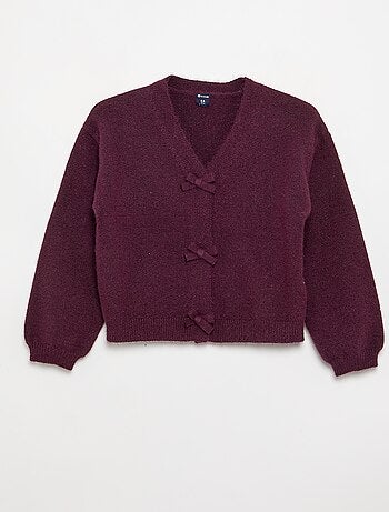 Maglione in maglia con apertura a nodi