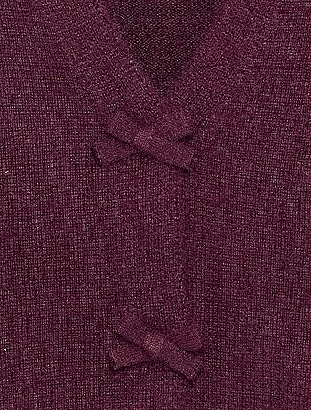 Maglione in maglia con apertura a nodi