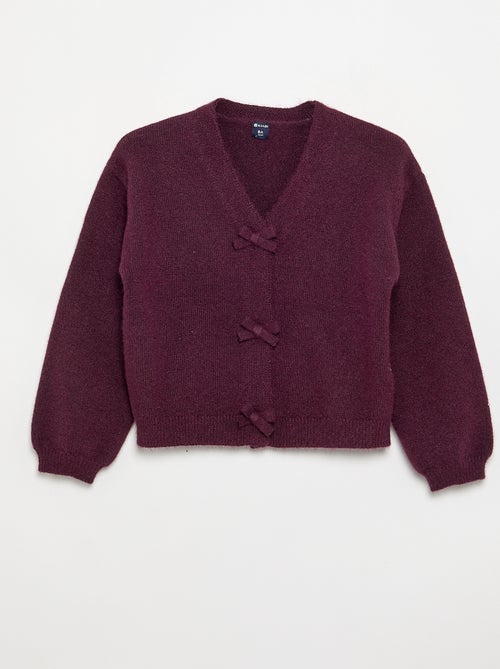Maglione in maglia con apertura a nodi - Kiabi