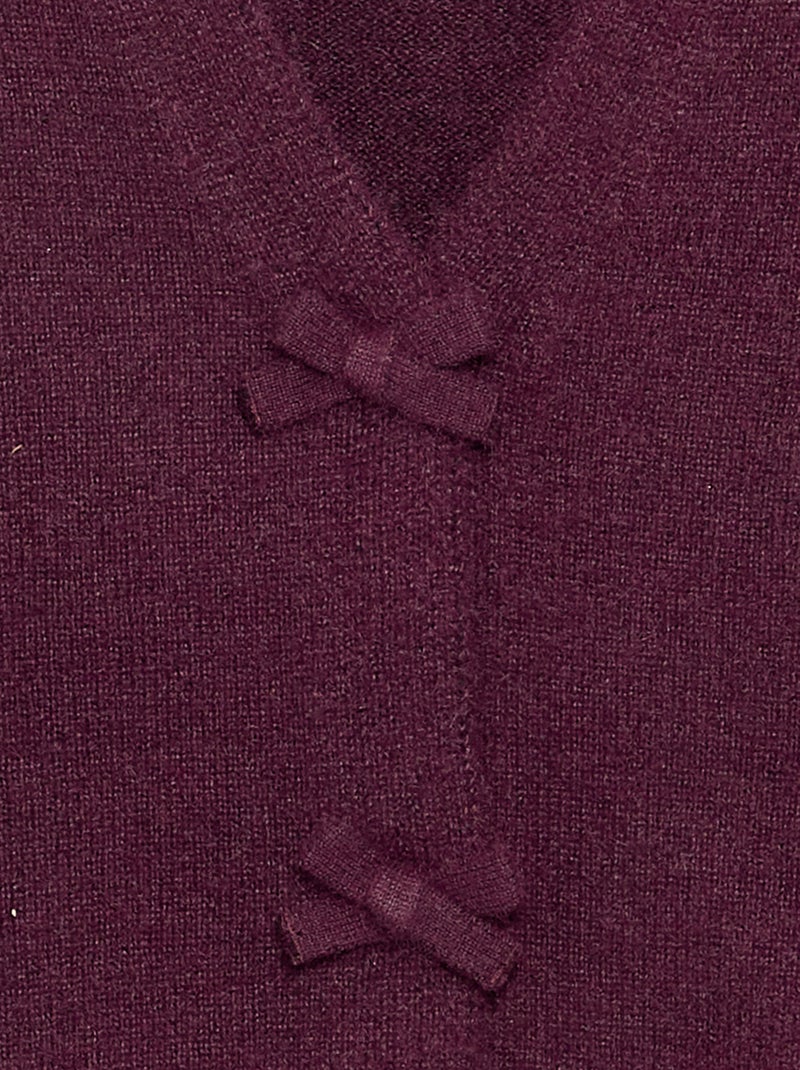Maglione in maglia con apertura a nodi Rosa - Kiabi
