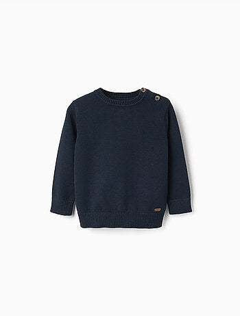 Maglione in maglia con bottoni sulle spalle