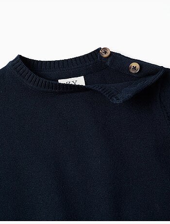 Maglione in maglia con bottoni sulle spalle