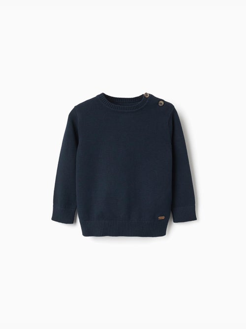 Maglione in maglia con bottoni sulle spalle - Kiabi