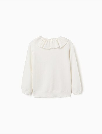 Maglione in maglia con colletto arricciato