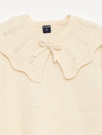 Maglione in maglia con colletto removibile