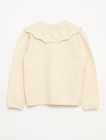 Maglione in maglia con colletto removibile