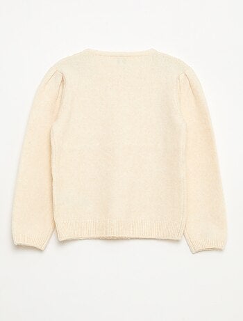Maglione in maglia con colletto removibile