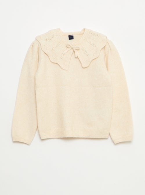 Maglione in maglia con colletto removibile - Kiabi