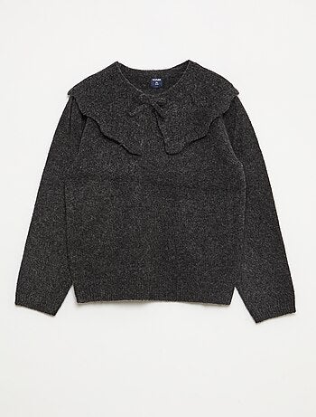 Maglione in maglia con colletto removibile