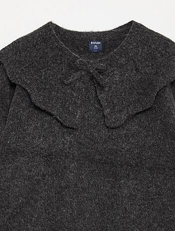 Maglione in maglia con colletto removibile