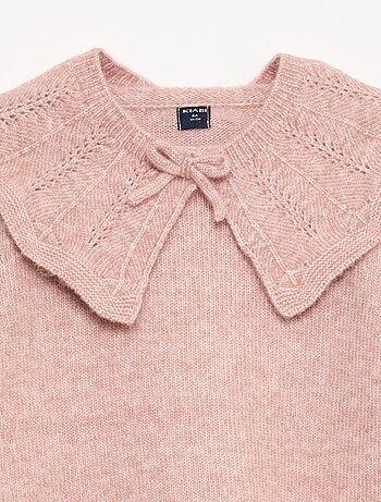 Maglione in maglia con colletto removibile