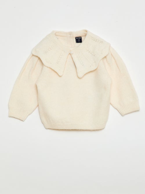 Maglione in maglia con collo removibile - Kiabi