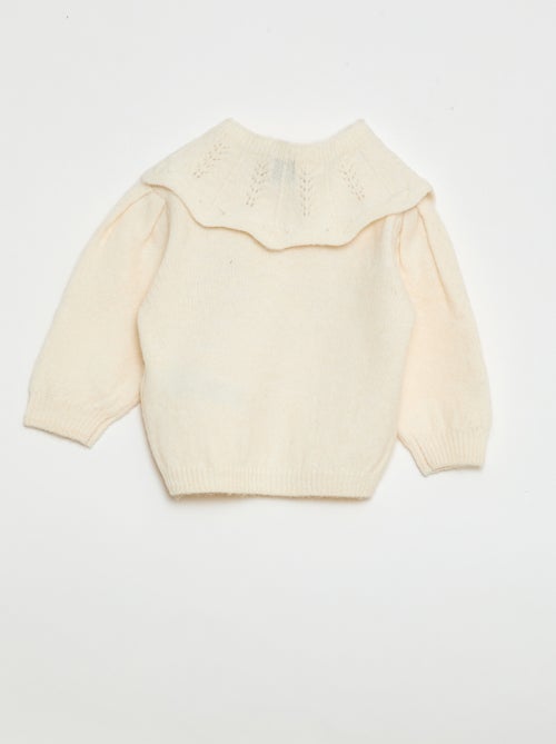 Maglione in maglia con collo removibile - Kiabi