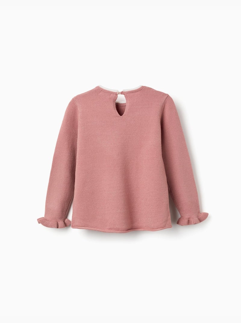 Maglione in maglia con cuore jacquard Rosa - Kiabi