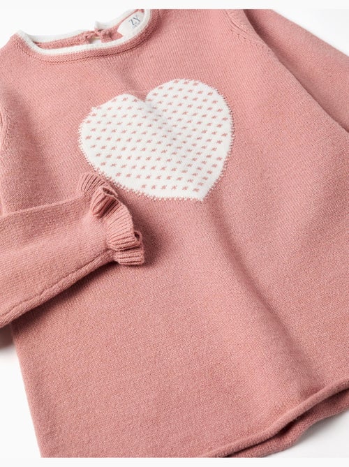 Maglione in maglia con cuore jacquard - Kiabi
