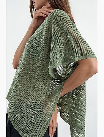 Maglione in maglia con decorazioni di paillettes hiccup