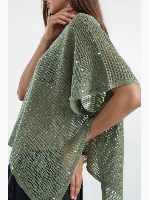 Maglione in maglia con decorazioni di paillettes hiccup - Kiabi Maglione in maglia con decorazioni di paillettes hiccup - Kiabi