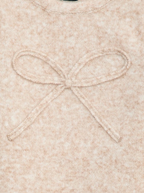 Maglione in maglia con fiocco decorativo sul davanti - Kiabi