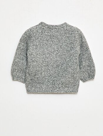 Maglione in maglia con fiocco decorativo sul davanti