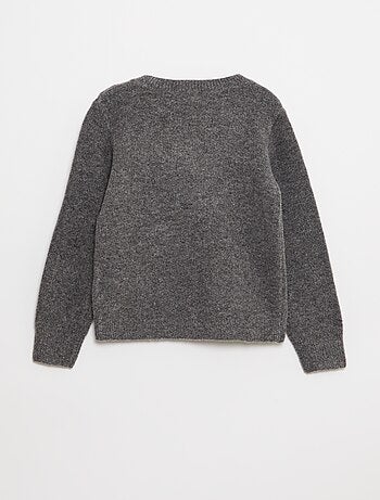 Maglione in maglia con fiocco decorativo sul davanti