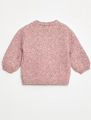 Maglione in maglia con fiocco decorativo sul davanti