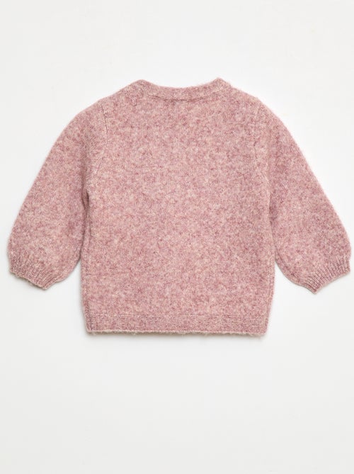 Maglione in maglia con fiocco decorativo sul davanti - Kiabi