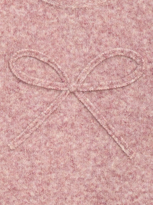 Maglione in maglia con fiocco decorativo sul davanti - Kiabi