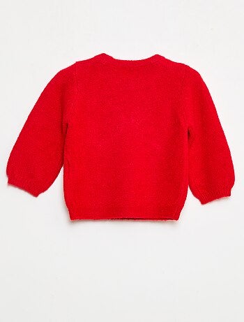 Maglione in maglia con fiocco decorativo sul davanti