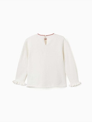 Maglione in maglia con cuore jacquard