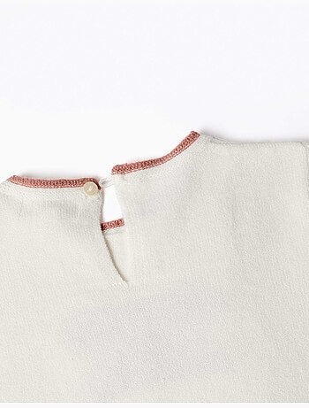 Maglione in maglia con cuore jacquard