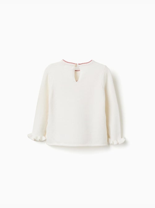 Maglione in maglia con fiocco jacquard - Kiabi