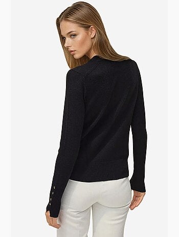 Maglione in maglia con girocollo e dettagli con bottoni hiccup