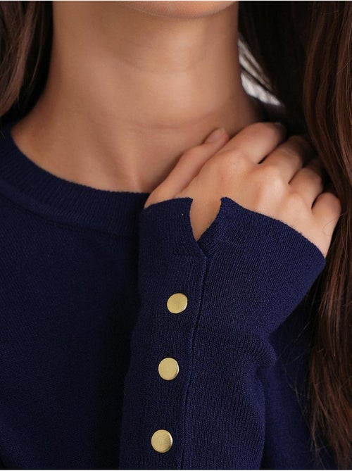 Maglione in maglia con girocollo mixray - Kiabi Maglione in maglia con girocollo mixray - Kiabi