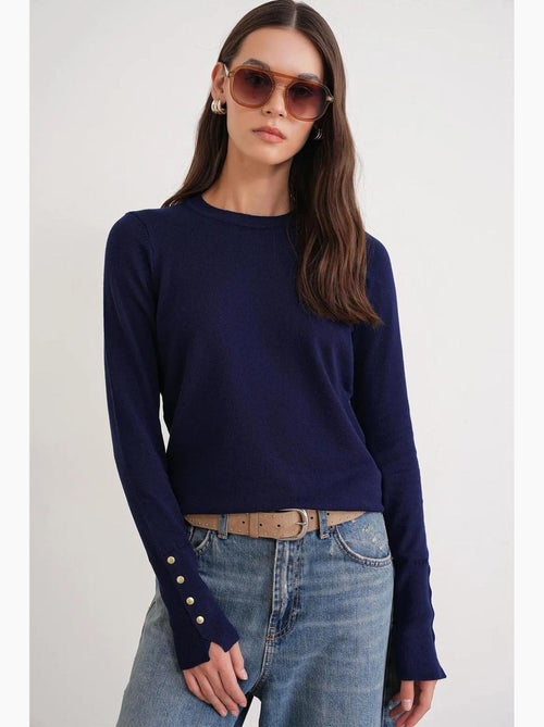 Maglione in maglia con girocollo mixray - Kiabi Maglione in maglia con girocollo mixray - Kiabi
