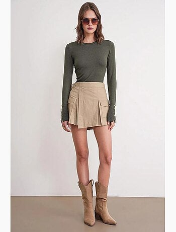 Maglione in maglia con girocollo mixray