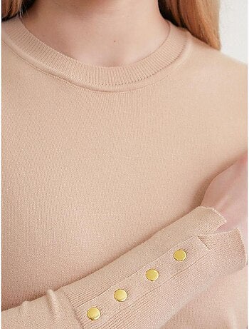 Maglione in maglia con girocollo mixray