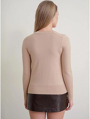 Maglione in maglia con girocollo mixray
