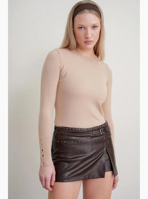Maglione in maglia con girocollo mixray - Kiabi Maglione in maglia con girocollo mixray - Kiabi