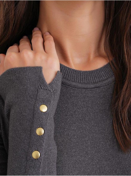 Maglione in maglia con girocollo mixray - Kiabi