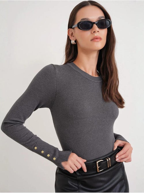 Maglione in maglia con girocollo mixray - Kiabi