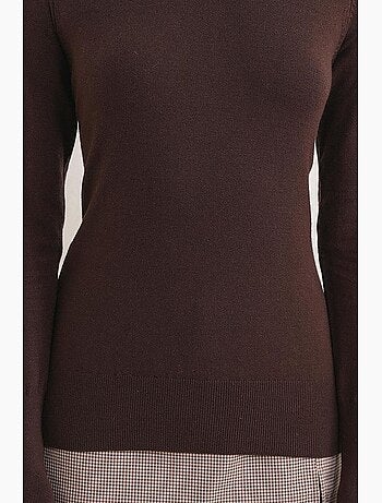 Maglione in maglia con girocollo mixray