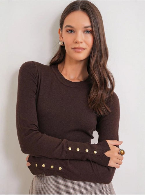 Maglione in maglia con girocollo mixray - Kiabi Maglione in maglia con girocollo mixray - Kiabi