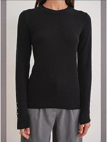 Maglione in maglia con girocollo mixray