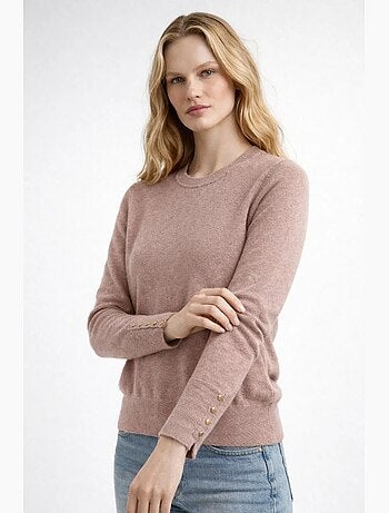Maglione in maglia con girocollo mixray