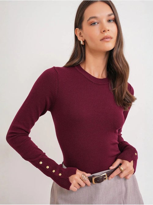 Maglione in maglia con girocollo mixray - Kiabi Maglione in maglia con girocollo mixray - Kiabi
